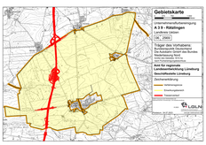 Gebietskarte zum Flurbereinigungsverfahren A39-Rätzlingen