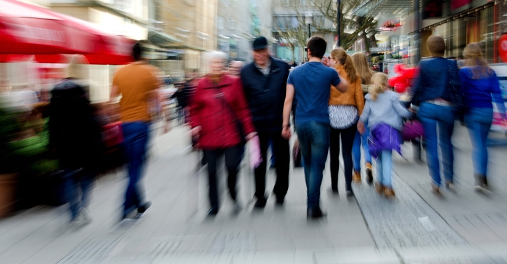 Symbolfoto für Shopping in der Stadt