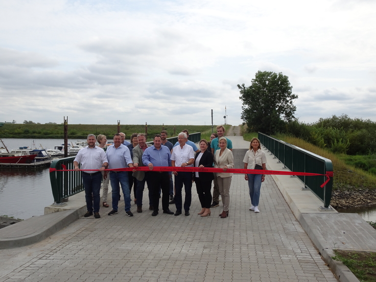 Einwehung der Aland Brücke