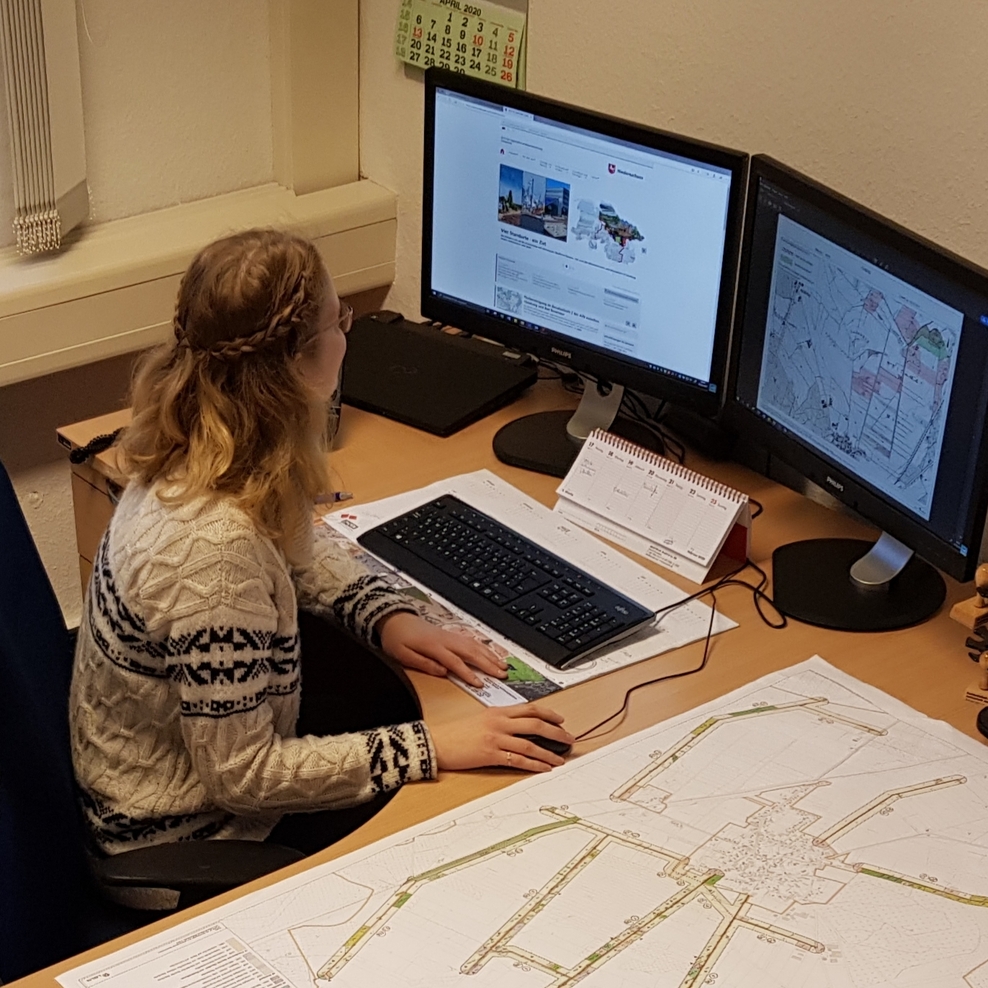 Arbeitsplatz in der Verwaltung