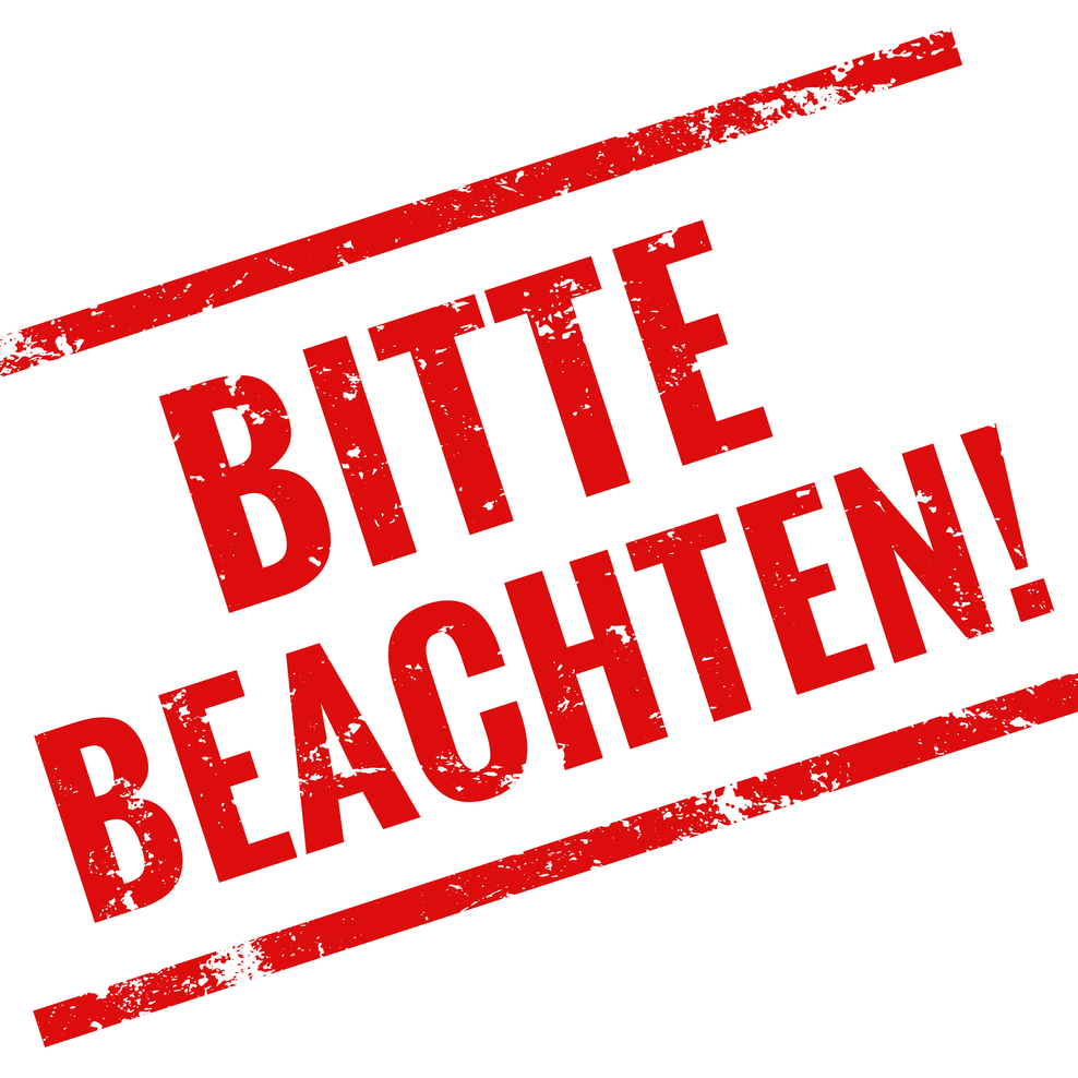 bitte beachten